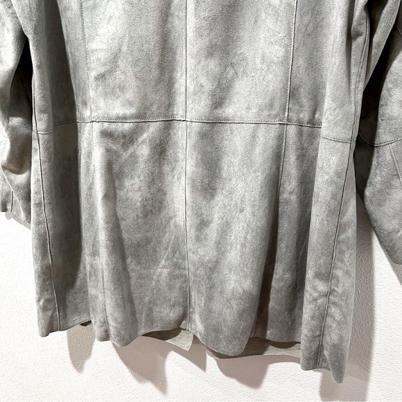 MAINPOL Faux Suede Mid Length Jacket - Picture 9 of 11